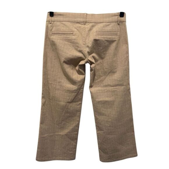 Marciano Striped Linen Blend Pants with Sequined Side Panel 2 - Picture 5 of 12